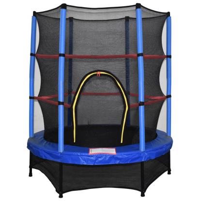 Viking Sports trampolin med net, blå, Ø140 cm