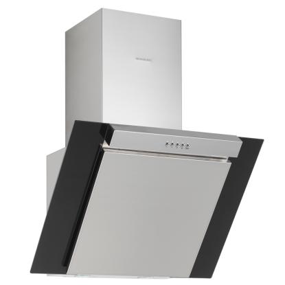 Silverline SL3283 Mensa væghængt emhætte, rustfri/sort, 60/90 cm