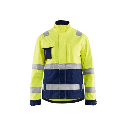 Blåkläder 4903 dame high vis jakke, hi-vis gul/marineblå