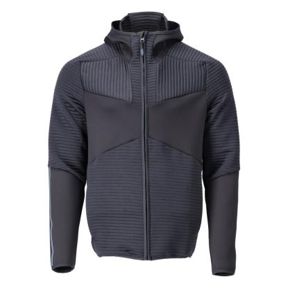 MASCOT CUSTOMIZED fleece hættetrøje med lynlås, mørk marine