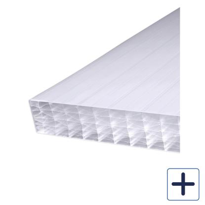 Plastmo TwinLite termotag, 32 mm, opal, 119 cm bredde