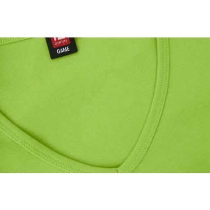 ID 0506 Interlock T-shirt med v-hals, dame, lime