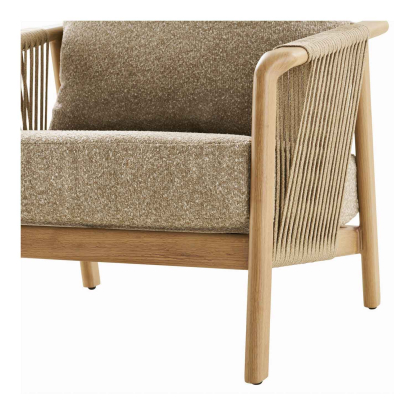 Fargo loungesæt med hynder, aluminium, taupe