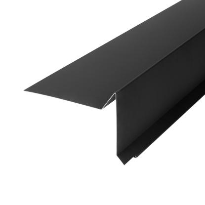 GTBUILD vindskede uden asfalt, 100 mm, sort zink