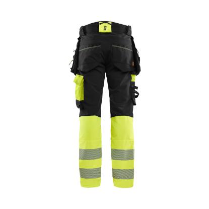 Blåkläder 1125 high vis buks 4-vejs stretch, sort/hi-vis gul