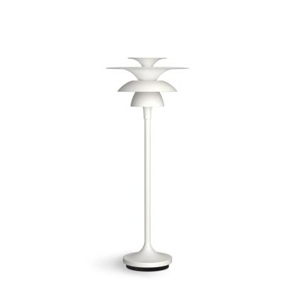 Belid Picasso bordlampe, Ø18 cm, H45,7 cm, G4, mat hvid