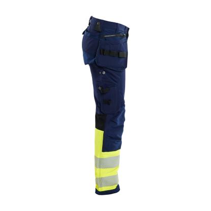 Blåkläder 1993 high vis buks 4-vejs stretch, marineblå/hi-vis gul