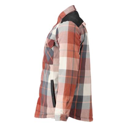 MASCOT CUSTOMIZED flannel skjorte med fiberpelsfor, efterårsrød ternet