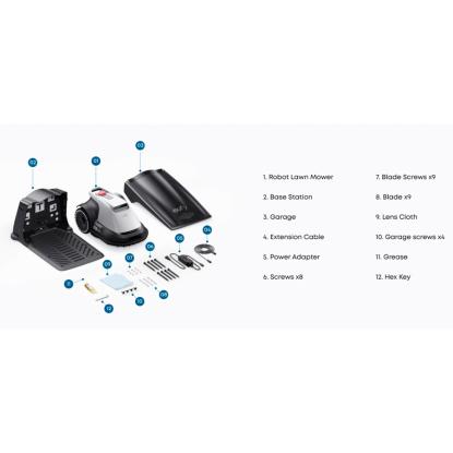 eufy E15 robotplæneklipper uden kanttråd - 800 m²