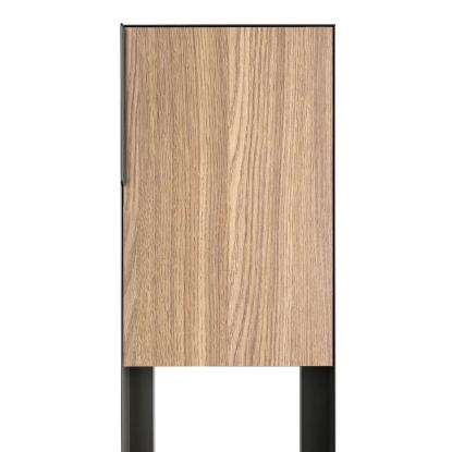 Bravios Faro postkasse med stander, HPL front, antracit
