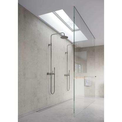 Fibo Cement vådrumspanel med 60 x 40 cm fliselook, 10 x 600 x 2400 mm, lentini light stone