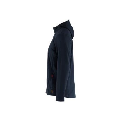 Blåkläder 3594 hættetrøje half zip, mørk marineblå