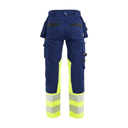 Blåkläder 7030 dame high vis buks stretch, marineblå/hi-vis gul