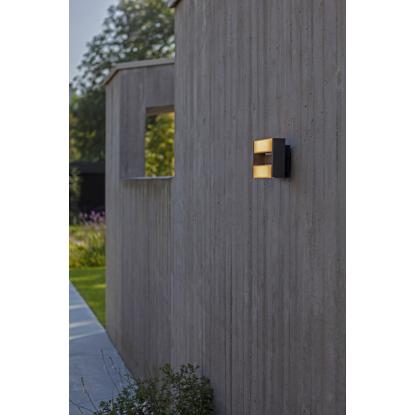 LUTEC CONROY udendørs LED væglampe, L22,5 cm, IP44, mørk grå
