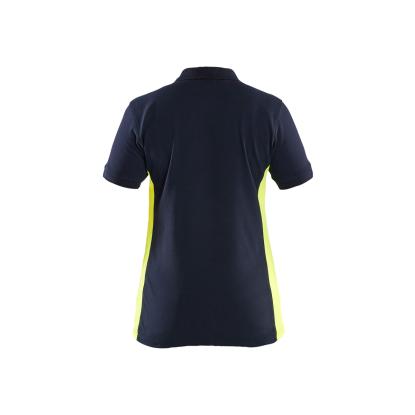Blåkläder 3390 dame poloshirt, mørk marineblå/hi-vis gul
