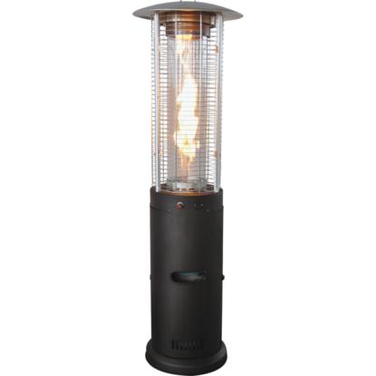 Densol Boston gas terrassevarmer med flamme, sort - 13 kW