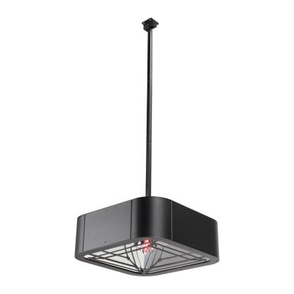 Heatcare Echo el terrassevarmer med fjernbetjening, sort - 2000 W