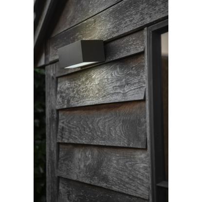 LUTEC GEMINI udendørs LED væglampe, up/down, H6,5 cm, IP54, 4000K, mørk grå