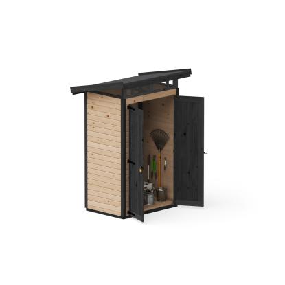 Upyard Strongbox redskabsrum S, lysbrun/sort - 0,9 m²