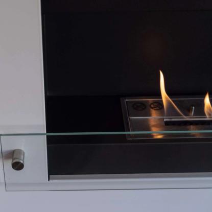 ScandiFlames Nebraska biopejs, vægmodel, hvid