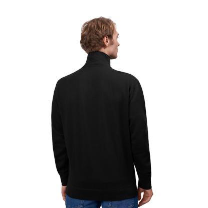 ID 0622 sweat cardigan, sort