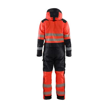 Blåkläder 6725 high vis vinter kedeldragt, hi-vis rød/sort