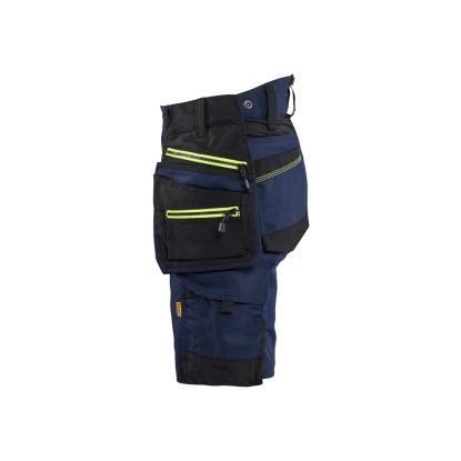 Blåkläder 7175 striker dame håndværker shorts stretch, mørk marineblå/hi-vis gul