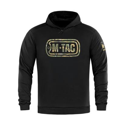 M-TAC Logo hættetrøje, sort