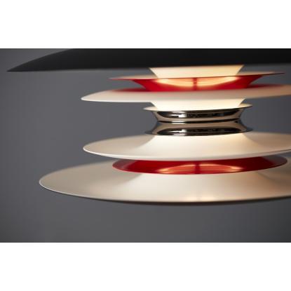Belid Diablo pendel, Ø50 cm, E27, mat sort/rød