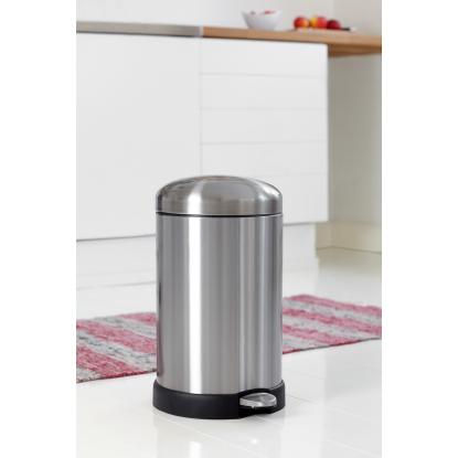 Steel-Function pedalspand med soft luk, rustfrit stål - 12 liter