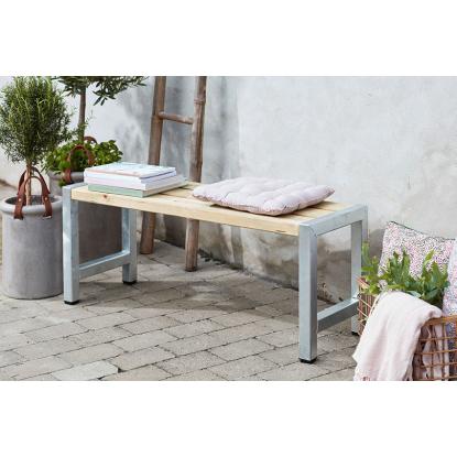 PLUS café plankebænk, trykimprægneret/nåletræ, 127 cm