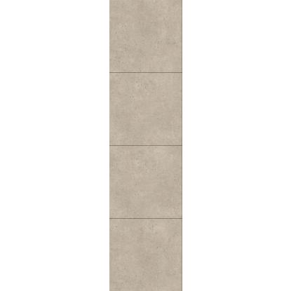 Fibo Cement vådrumspanel med 60 x 60 cm fliselook, 10 x 600 x 2400 mm, rough cement gem stone