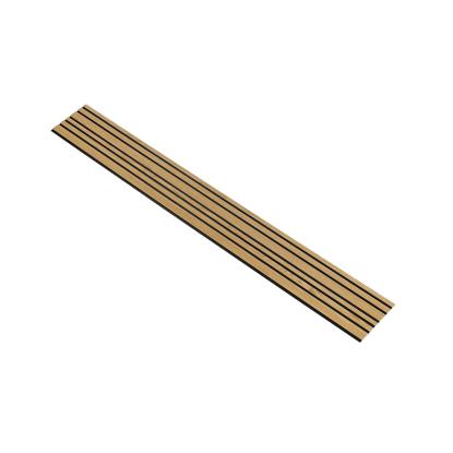 I-Wood Medio+ Mixed akustikpanel, klar olieret, sort filt og lys kerne, egefiner, 16 x 300 mm