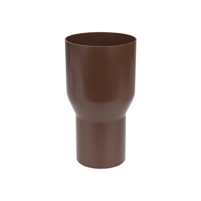 Plastmo overgang, PVC, Ø90/Ø75 mm, brun