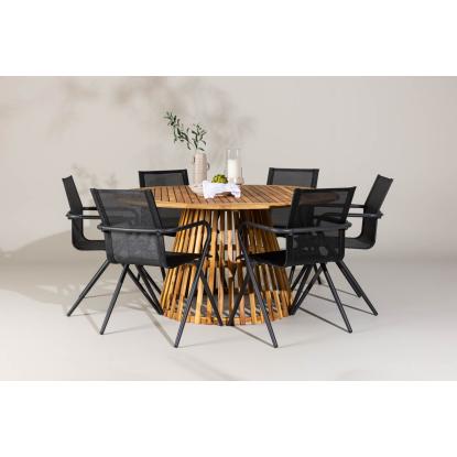 Venture Design Tucumán rundt havebord, natur, Ø150 cm