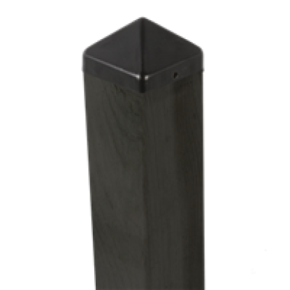 Stolpehat sort 97 x 97 mm