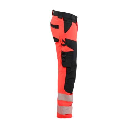 Blåkläder 1124 high vis buks 4-vejs stretch, hi-vis rød/sort