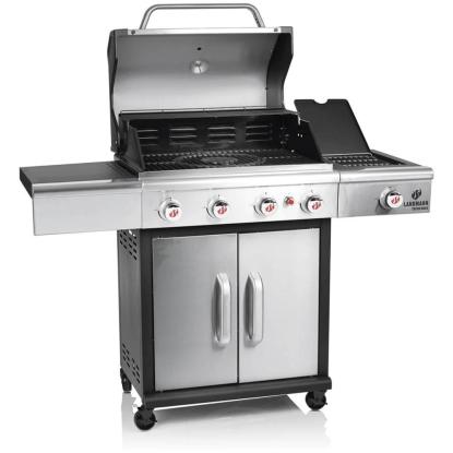 Landmann Triton 4.1 maxX gasgrill, rustfrit stål