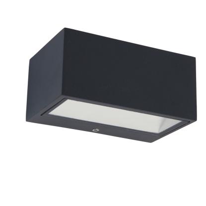 LUTEC GEMINI udendørs LED væglampe, up/down, H6,5 cm, IP54, 3000K, mørk grå