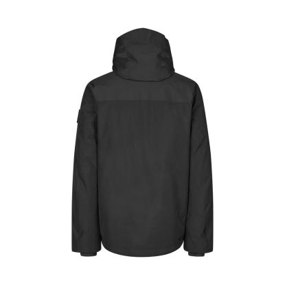 ID 0842 Hooded vinterjakke, sort