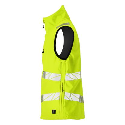 MASCOT ACCELERATE SAFE softshell vest, hi-vis gul