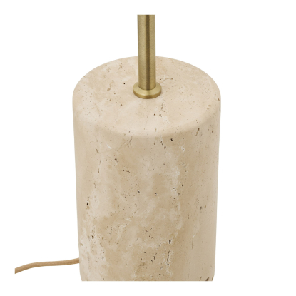 Sheffield gulvlampe i marmor/metal, H155 cm, E27, beige