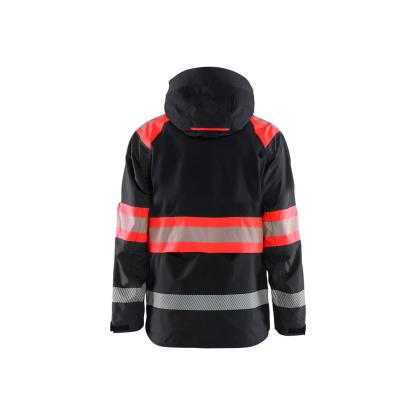 Blåkläder 4420 high vis skaljakke, sort/hi-vis rød