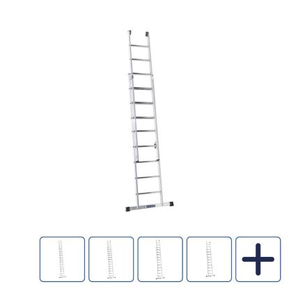 JUMBO Proff skydestige med stigefod