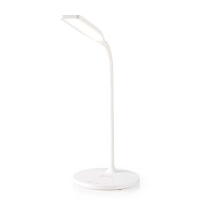 Nedis LED skrivebordslampe, Ø17 x 59 cm, hvid