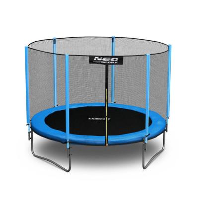 Neo Sport trampolin med stige og net, blå, Ø244 cm, maks. 80 kg