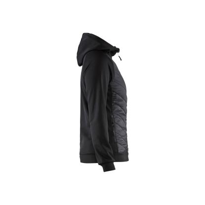 Blåkläder 3464 dame hybrid sweatshirt, sort/mørk grå