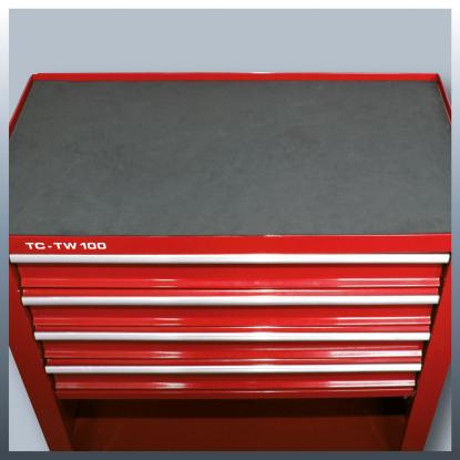 Einhell TC-TW 100 værkstedsvogn med 4 skuffer, 62 x 66 x 33 cm