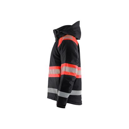 Blåkläder 4480 high vis vinterjakke, sort/hi-vis rød