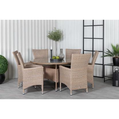 Venture Design Toscana havestol med armlæn, beige 